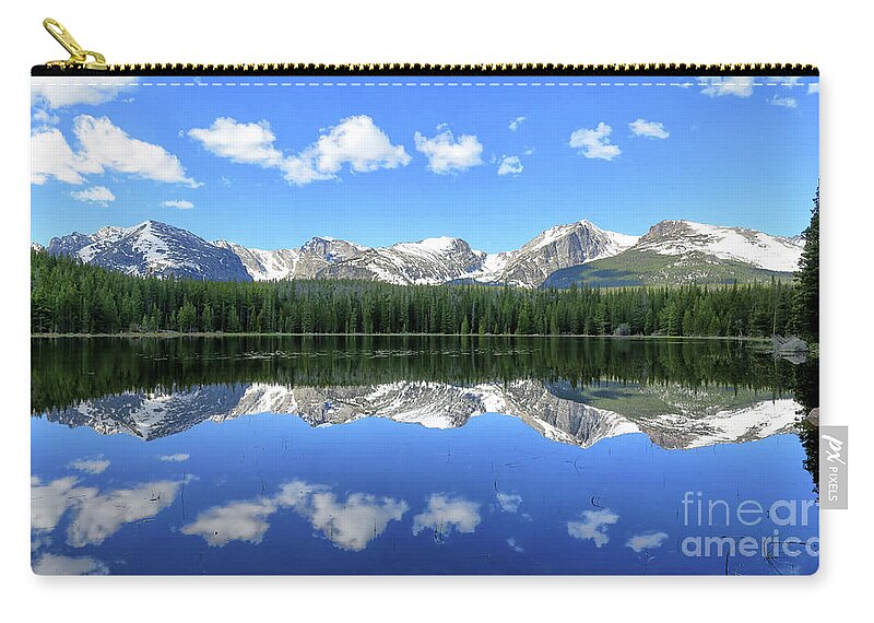 Bierstadt Zip Pouch featuring the photograph Bierstadt Lake in Rocky Mountain National Park by Ronda Kimbrow