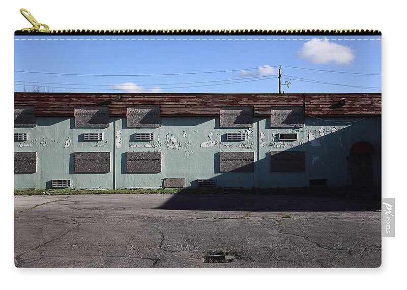 Suburban Zip Pouch featuring the photograph big in the 80s IV by Kreddible Trout