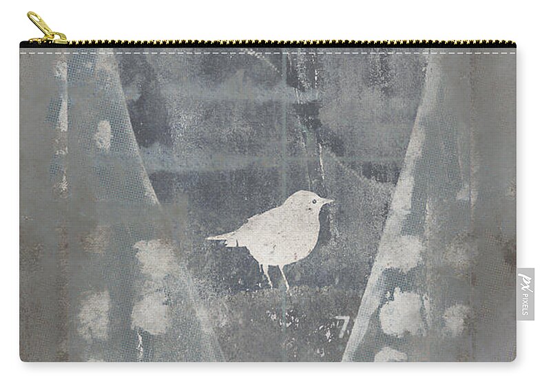 Bird Zip Pouch featuring the photograph Bird in Heart by Carol Leigh