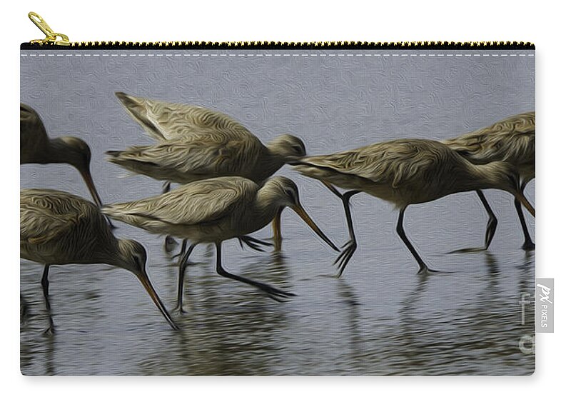 Bird Zip Pouch featuring the photograph Birds Of A Feather 6 by Bob Christopher