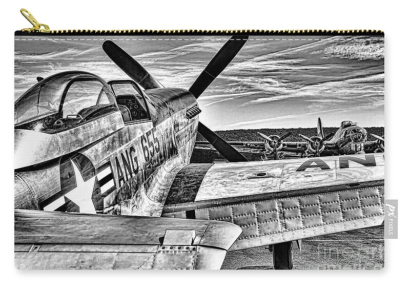Air Zip Pouch featuring the photograph Birds Of Prey by Joe Geraci