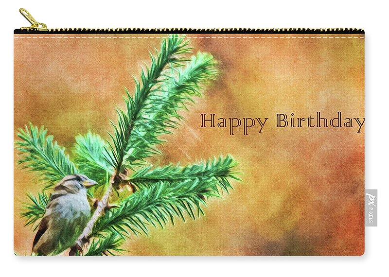 Pine Carry-all Pouch featuring the photograph Birthday Card by Cathy Kovarik