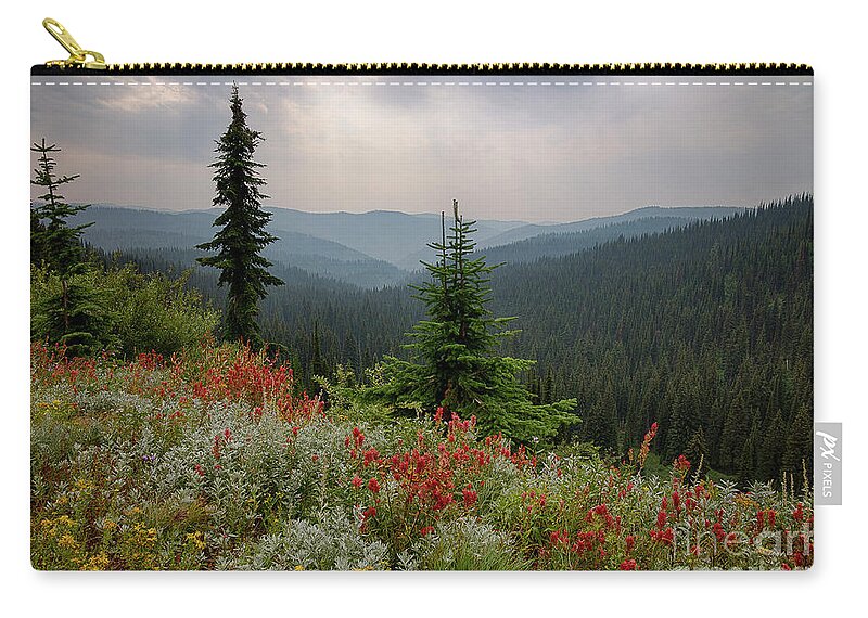 August Zip Pouch featuring the photograph Bitterroot Summer by Idaho Scenic Images Linda Lantzy
