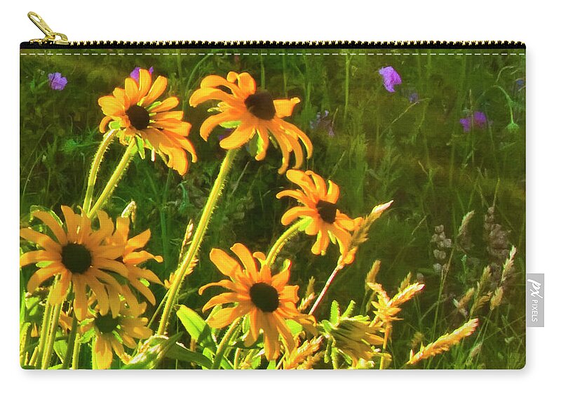 Dark Eyed Susan's. Flowers Carry-all Pouch featuring the photograph Bkidsuze by Jeff Cooper