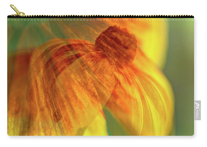 Black Eyed Susan Carry-all Pouch featuring the digital art Black Eyed Susan by Kathy Paynter