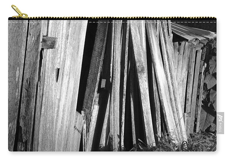 Ansel Adams Zip Pouch featuring the photograph Blackburn-barn by Curtis J Neeley Jr