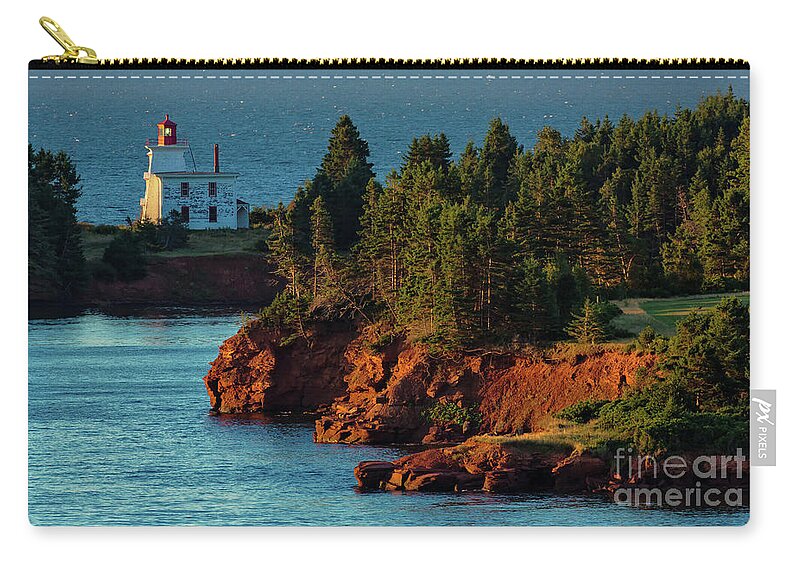 Blockhouse Point Carry-all Pouch featuring the photograph Blockhouse Point Lighthouse by Doug Sturgess