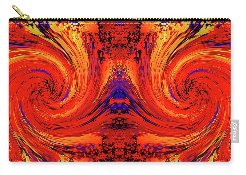 Abstract Zip Pouch featuring the photograph Blodger Abstract by John Williams
