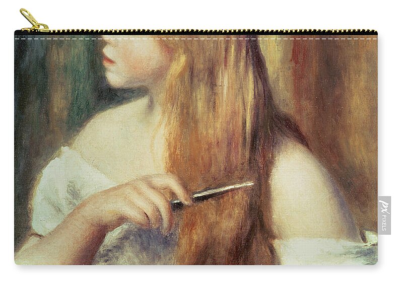 renoir girl brushing hair clipart