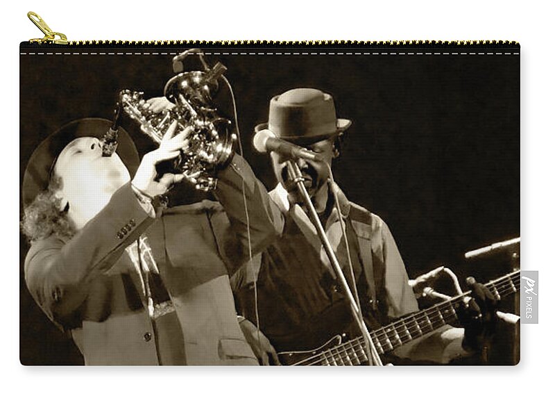 Sax Carry-all Pouch featuring the photograph Blow Boney Blow by Leon deVose