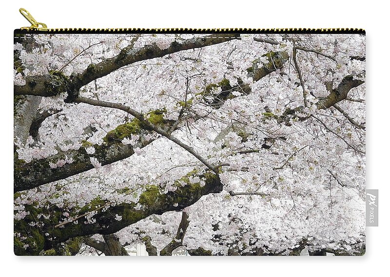 Cherry Zip Pouch featuring the photograph Blowing in the Wind by Maro Kentros