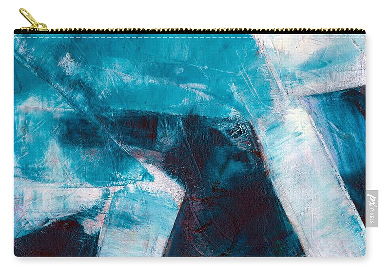 Oil Zip Pouch featuring the painting Blue Bayou by Christine Chin-Fook