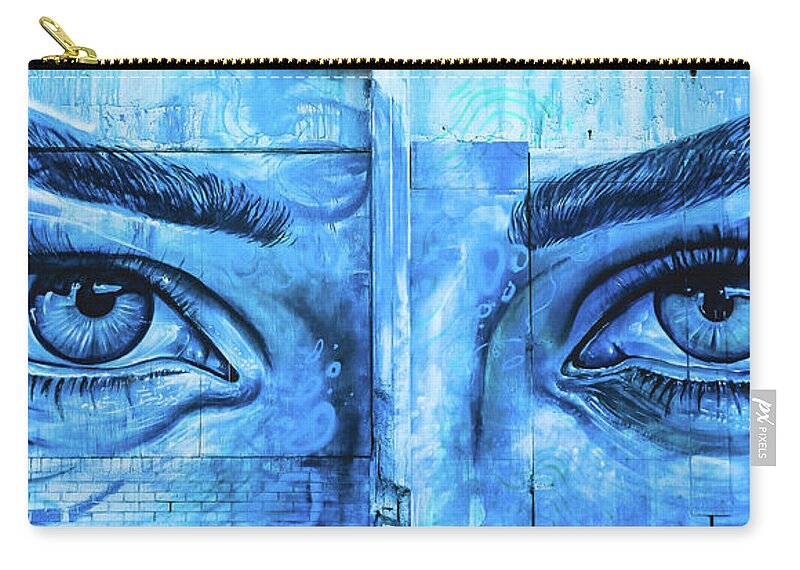 Asbury Park Zip Pouch featuring the photograph Blue Eyes by Colleen Kammerer