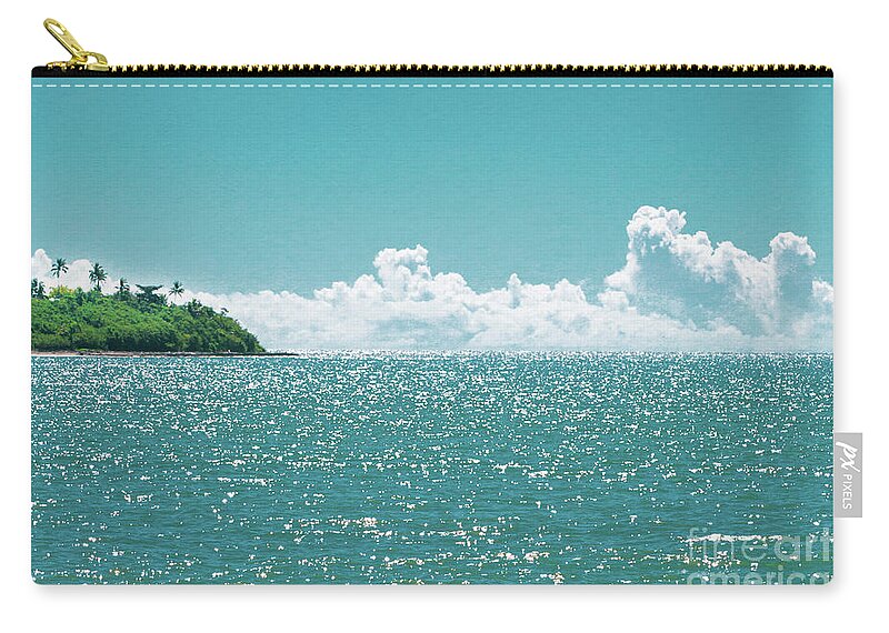 Fiji Zip Pouch featuring the photograph Blue Paradise by Karen Lewis