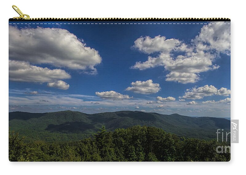 Blue Ridge Mountains Zip Pouch featuring the photograph Blue Ridge Mountains by Barbara Bowen