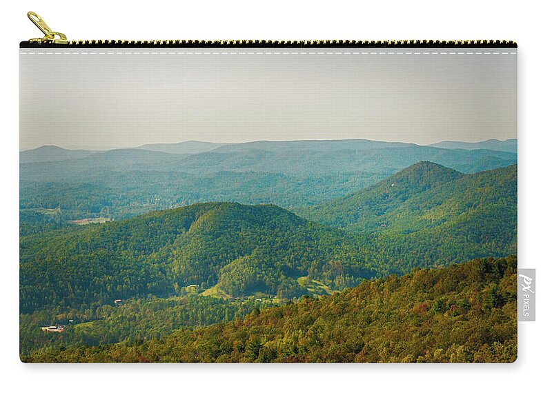 Blue Ridge Mountains Zip Pouch featuring the photograph Blue Ridge Mountains by Mick Burkey