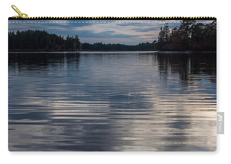 Terry Deluco Zip Pouch featuring the photograph Blue Ripples Lake Horicon New Jersey by Terry DeLuco