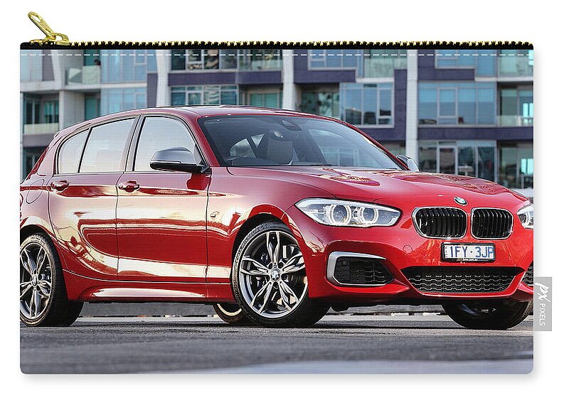 Bmw M140i Zip Pouch featuring the digital art BMW M140i by Maye Loeser