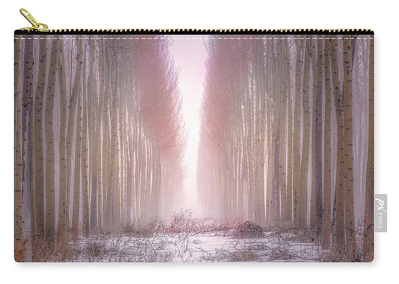  Zip Pouch featuring the photograph Boardman Tree Farm by Bryan Xavier
