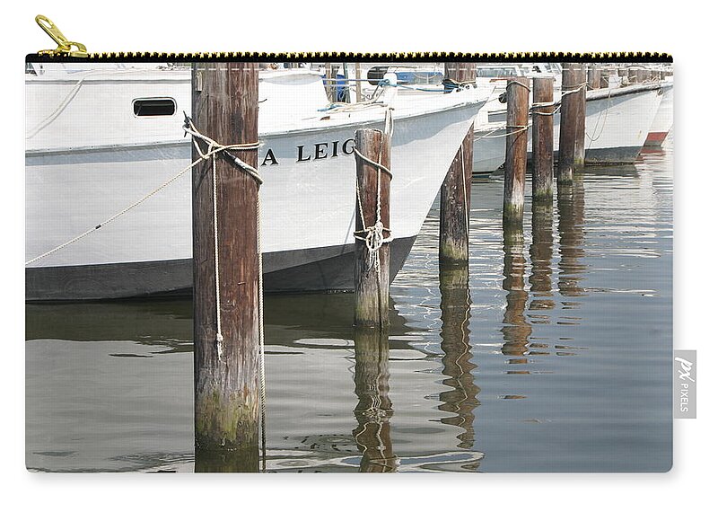 Boats Zip Pouch featuring the photograph Boats by Jeff Floyd CA