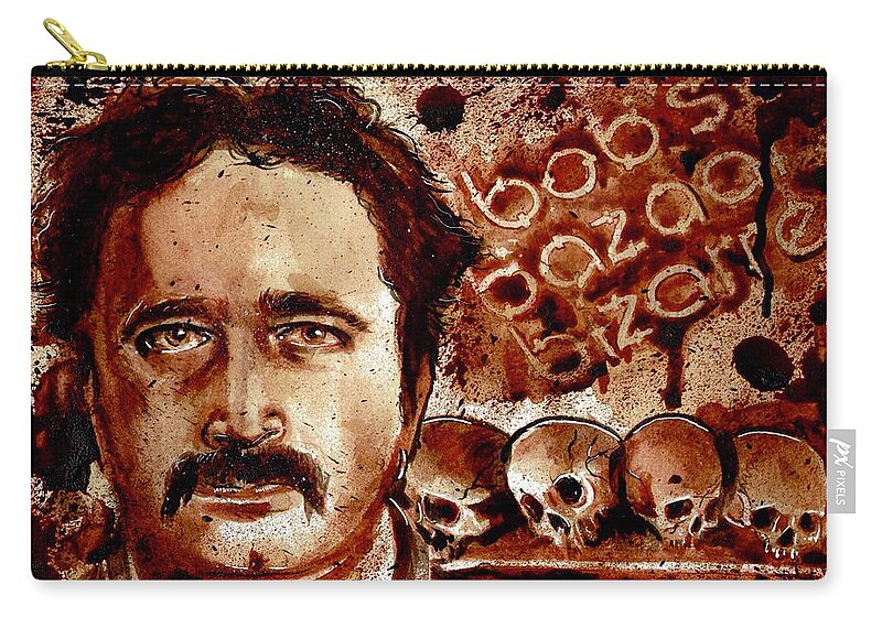 Ryan Almighty Carry-all Pouch featuring the painting BOB BERDELLA dry blood by Ryan Almighty