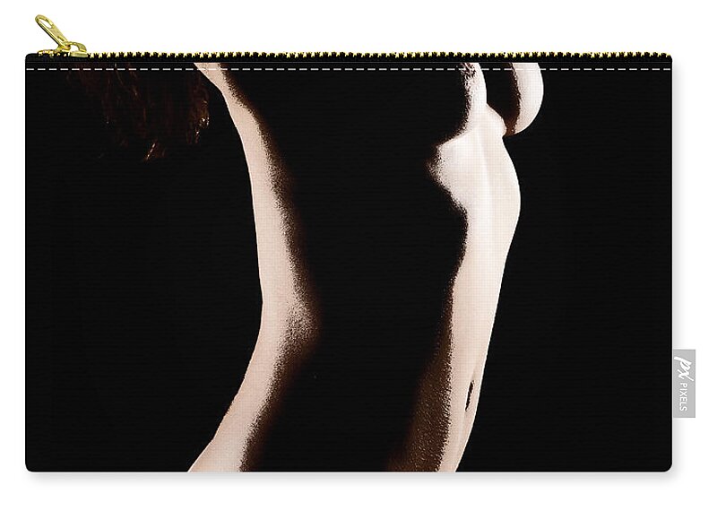 Nude Carry-all Pouch featuring the photograph Bodyscape 542 by Michael Fryd