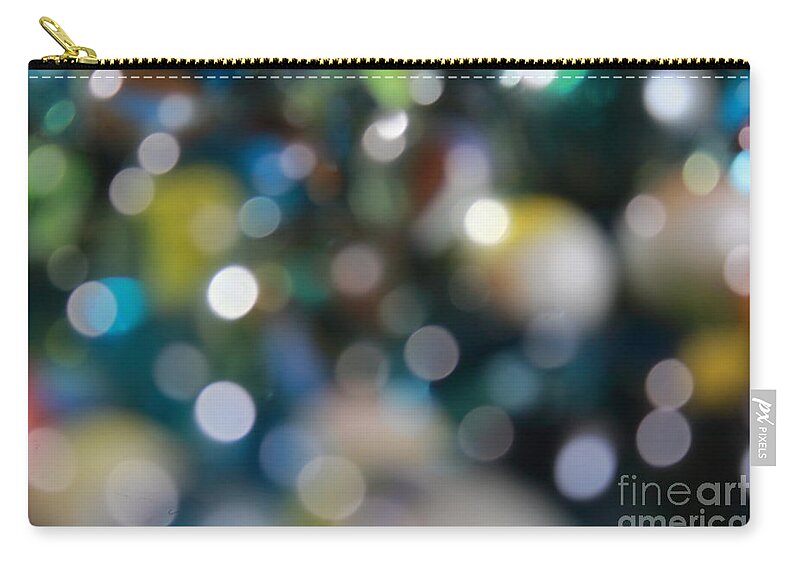 Carnival Ii Zip Pouch featuring the photograph Bokeh Trance by Laurette Escobar