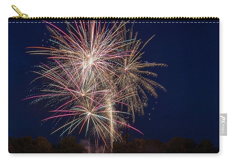 Fireworks Carry-all Pouch featuring the photograph Bombs Bursting In Air III by Harry B Brown