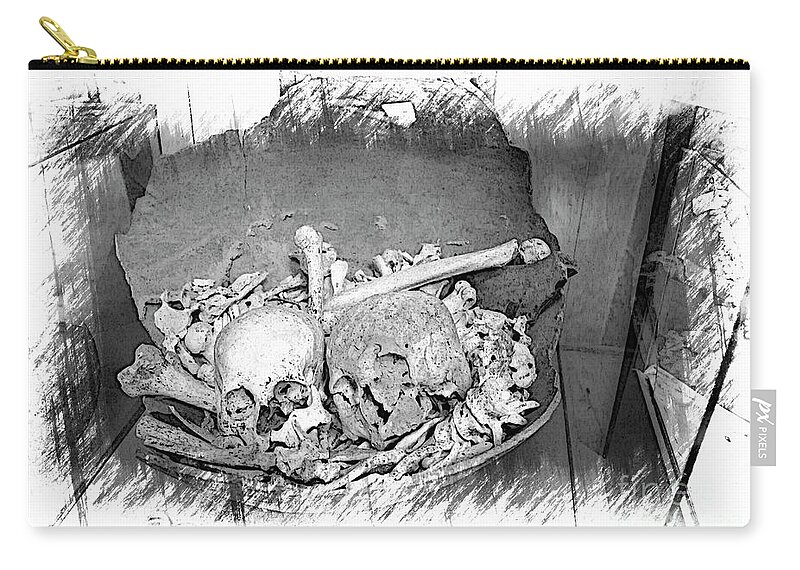 Coast Zip Pouch featuring the photograph Bones Of The Ancestors by Al Bourassa