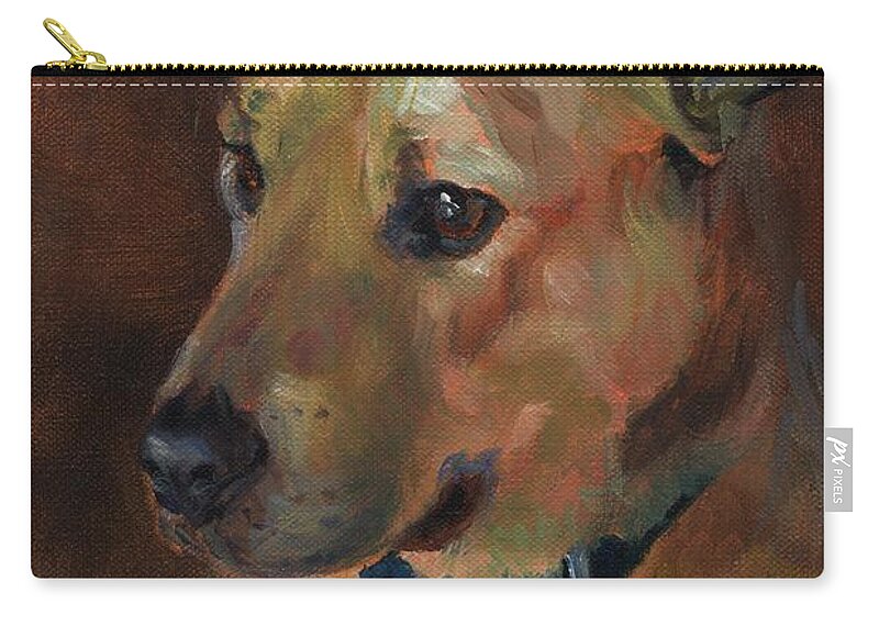 Oil Painting Zip Pouch featuring the painting Boone by Susan Hensel