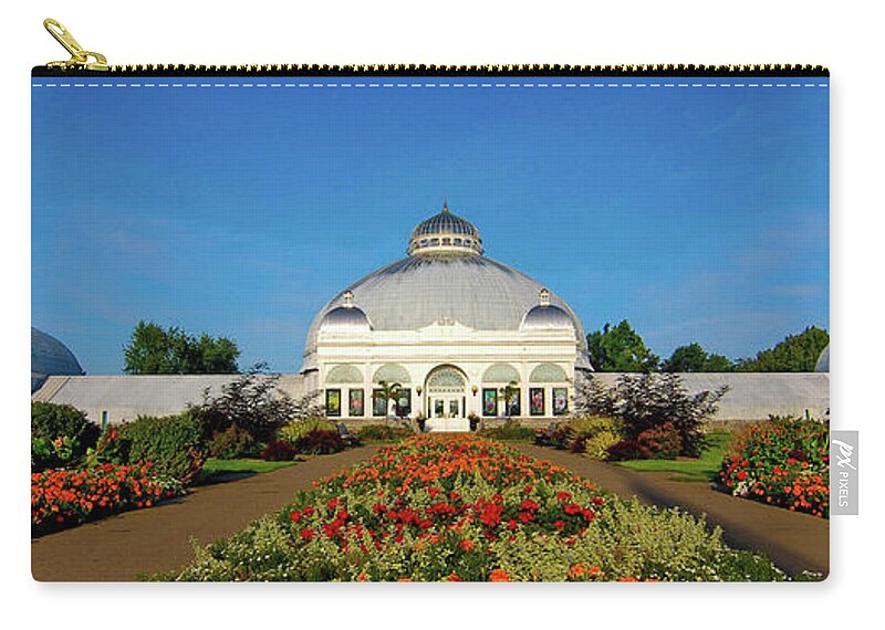 Architecture Zip Pouch featuring the photograph Botanical Gardens 12636 by Guy Whiteley
