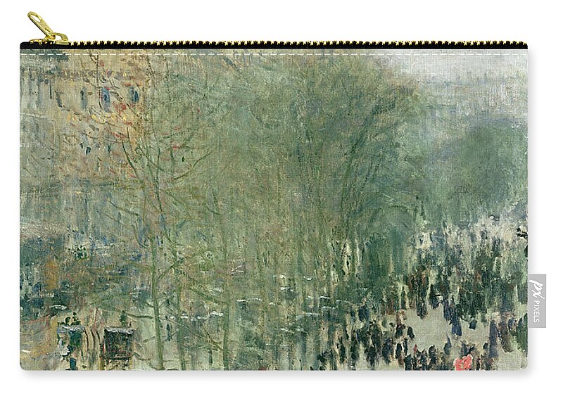 Boulevard Carry-all Pouch featuring the painting Boulevard des Capucines by Claude Monet