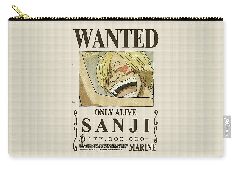 Bounty Sanji Wanted One Piece Carry All Pouch For Sale By Aditya Sena