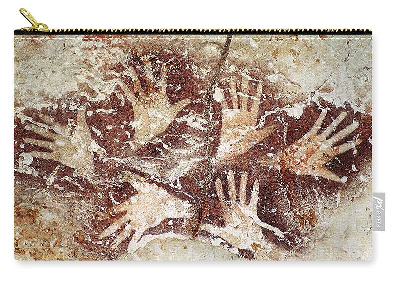 Bouquet Of Hands Carry-all Pouch featuring the digital art Bouquet of Hands - Ilas Kenceng by Weston Westmoreland