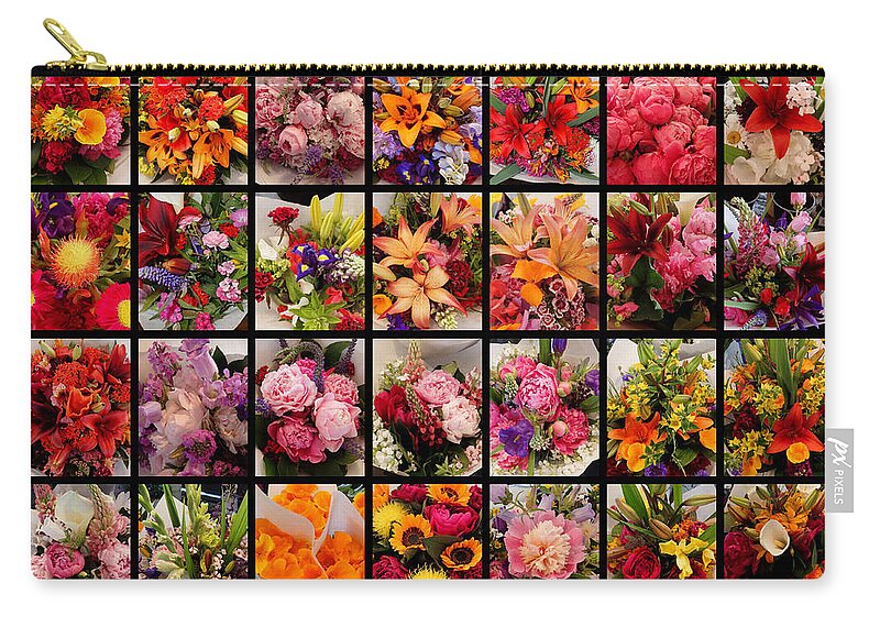 Flower Carry-all Pouch featuring the photograph Bouquets by Farol Tomson