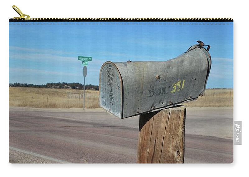 Mailbox Zip Pouch featuring the photograph Box 391 by Amee Cave