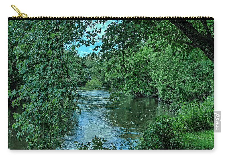 Brandywine River Museum Zip Pouch featuring the photograph Brandywine River by Richard Goldman