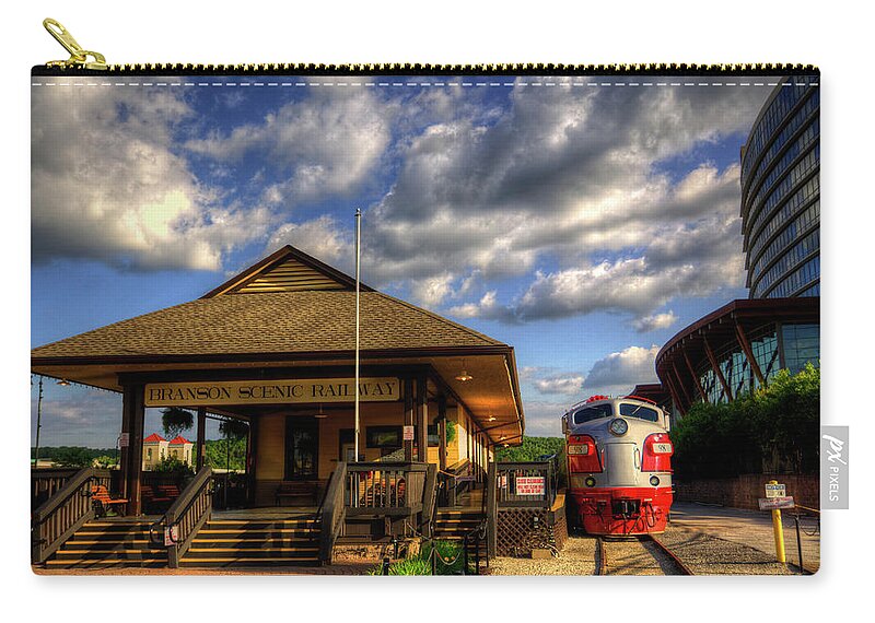 Travel Zip Pouch featuring the photograph Branson Scenic Railway by Ester McGuire