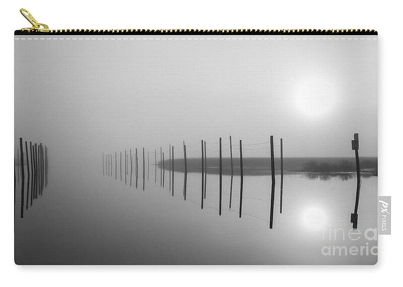 Fog Zip Pouch featuring the photograph Breaking Through The Fog by Alissa Beth Photography