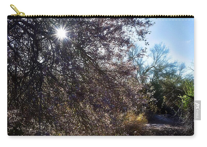Arizona Zip Pouch featuring the photograph Breakthrough by Judy Kennedy