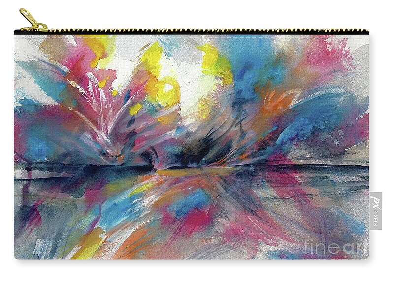 Seascape Zip Pouch featuring the painting Breezy by Francelle Theriot
