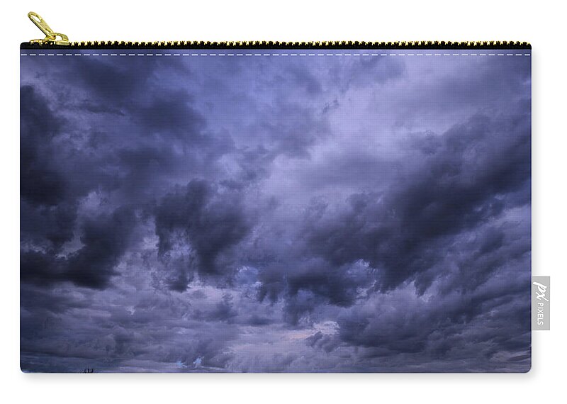 Storm Zip Pouch featuring the photograph Brewing Storm by Mark Blauhoefer