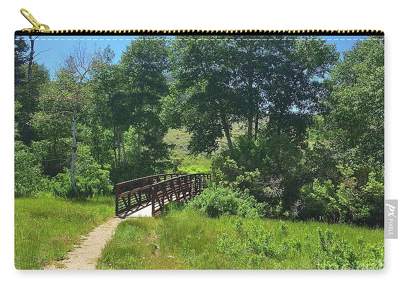 Nevada Zip Pouch featuring the photograph Bridge in Great Basin National Park by Jeff Hubbard