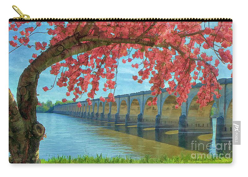 Riverfront Park Carry-all Pouch featuring the photograph Beautiful Blossoms by Geoff Crego