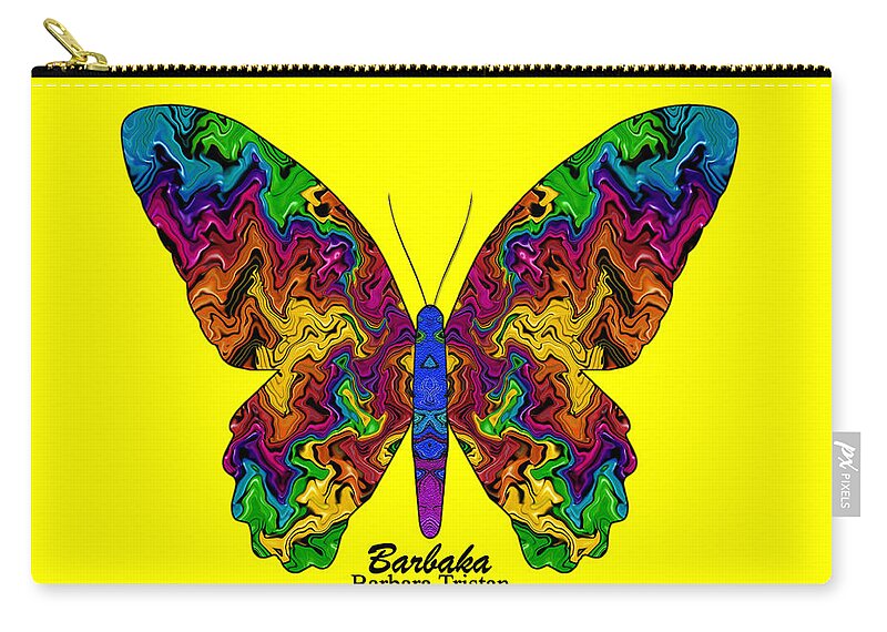 444 Zip Pouch featuring the digital art Bright Transformation by Barbara Tristan
