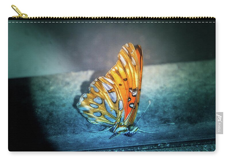 Butterfly Zip Pouch featuring the digital art Bright Wings by Terry Davis