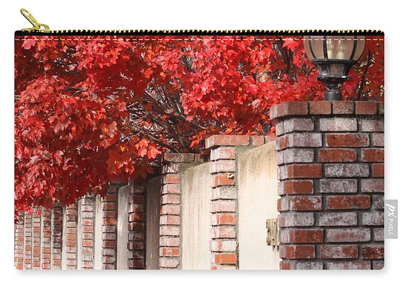 Fall Zip Pouch featuring the photograph Brilliant Fall by Jeff Floyd CA