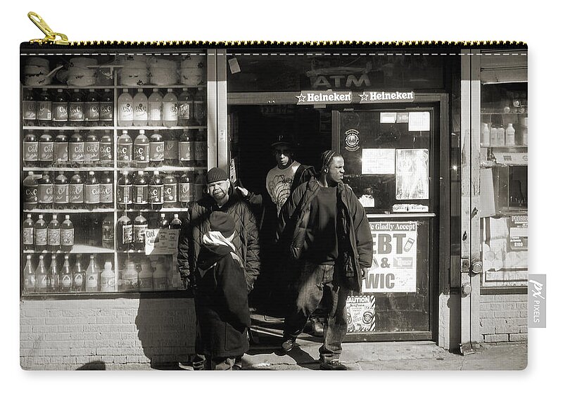 Newyork08 Zip Pouch featuring the photograph Bronx scene by RicardMN Photography