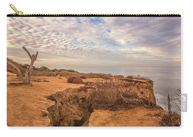 San Diego Zip Pouch featuring the photograph Bronze Coast by Joseph S Giacalone