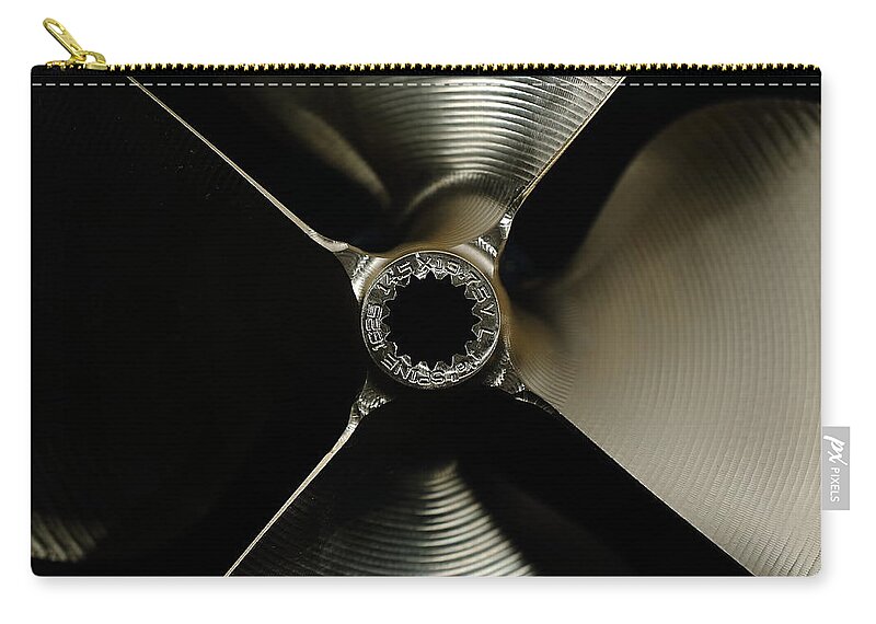 Actuation Zip Pouch featuring the photograph Bronze X by David Andersen